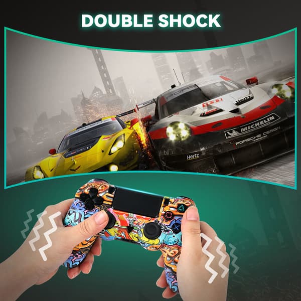 For Playstation 4 Wireless Bluetooth Controller For PS-4/Pro/Slim Gamepad Graffiti