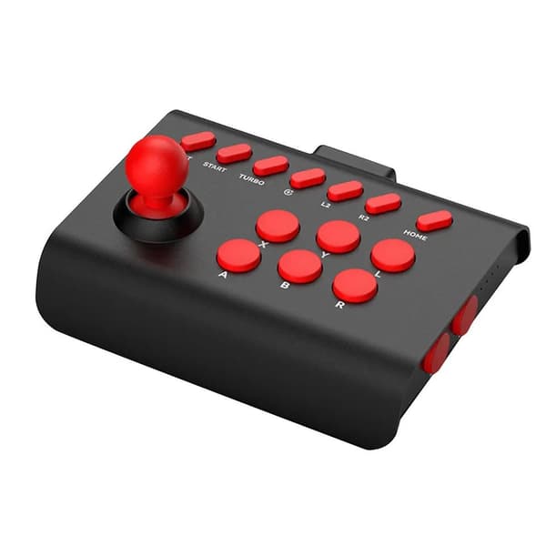 New Arcade Fighting Stick Joystick For Switch Serie S/X 360 Switch Pc Efficient Black / Red