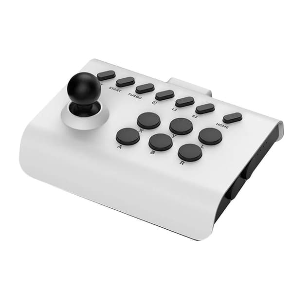 New Arcade Fighting Stick Joystick For Switch Serie S/X 360 Switch Pc Efficient White / Black