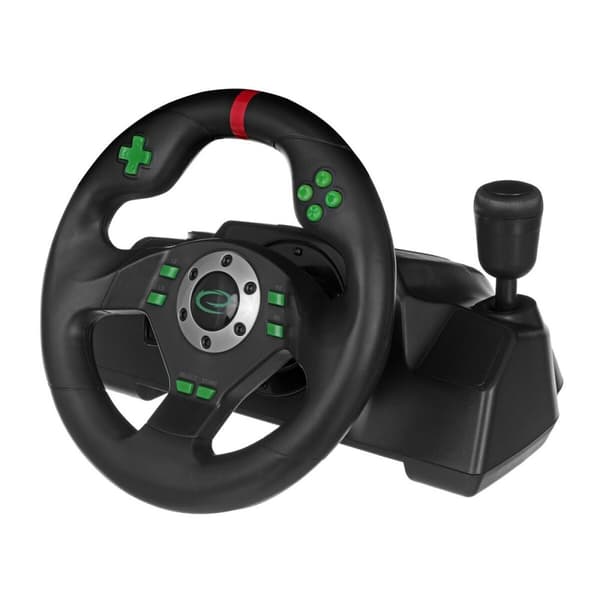 Racerrat Esperanza EGW101 Pedaler Sort Grøn PlayStation 3