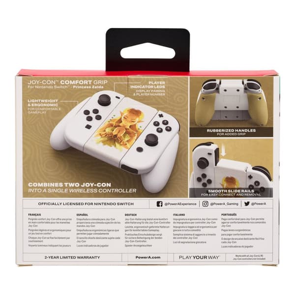 Peliohjain Powera NSAC0059-01 Nintendo Switch Valkoinen/Kulta