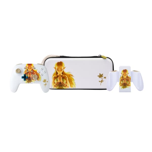 Peliohjain Powera NSAC0059-01 Nintendo Switch Valkoinen/Kulta