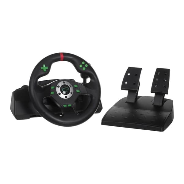 Kilpaohjauspyörä Esperanza EGW101 Polkimet Musta Vihreä PlayStation 3