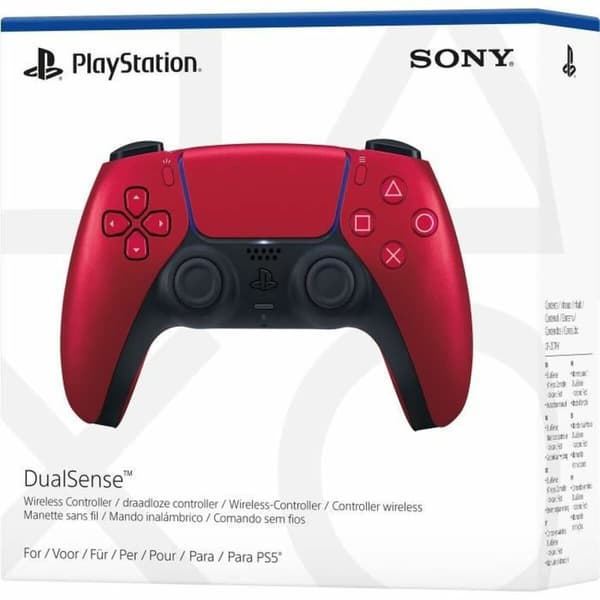 PS5 DualSense fjärrkontroll Sony Deep Earth - Volcanic Red Röd