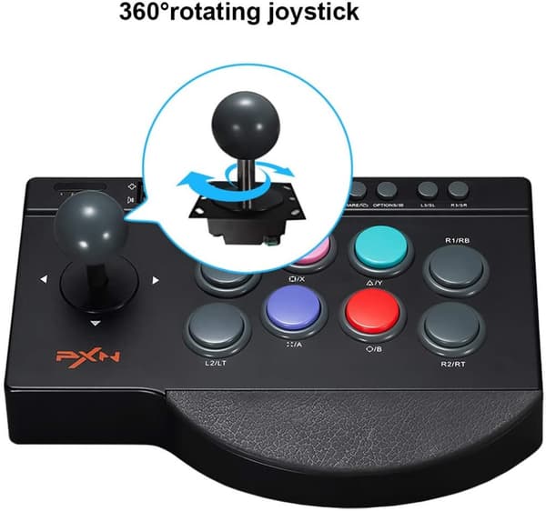 USB Arcade Kamp Spil Controller, Turbo & Makro Funktioner, Ergonomisk Design, Multi-Platform Kompatibilitet