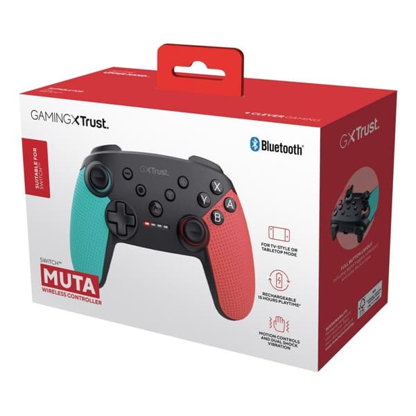 Spillekonsol Trust 25427 Blå Sort Rød Bluetooth Nintendo Switch