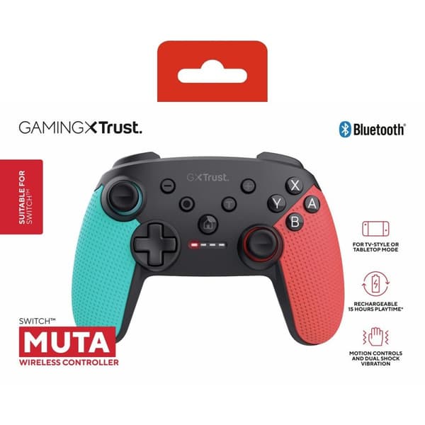 Spillekonsol Trust 25427 Blå Sort Rød Bluetooth Nintendo Switch