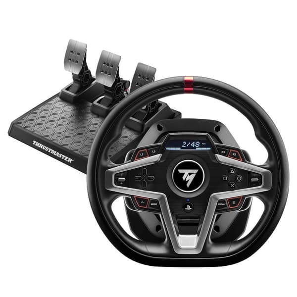 ThrustMaster T248 - Set med ratt och pedaler - trådbunden - för PC, Sony PlayStation 4, Sony PlayStation 5