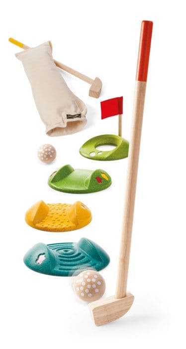 Trä Dubbel Minigolf - PLANLEKSAKER - Blandat - Från 4 år