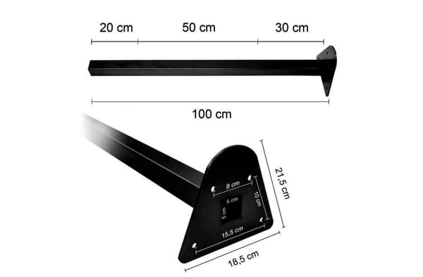 Vikingchoice 100 cm teräsviputankki puuterimaalilla - Turvallinen ja kestävä lapsille ja aikuisille