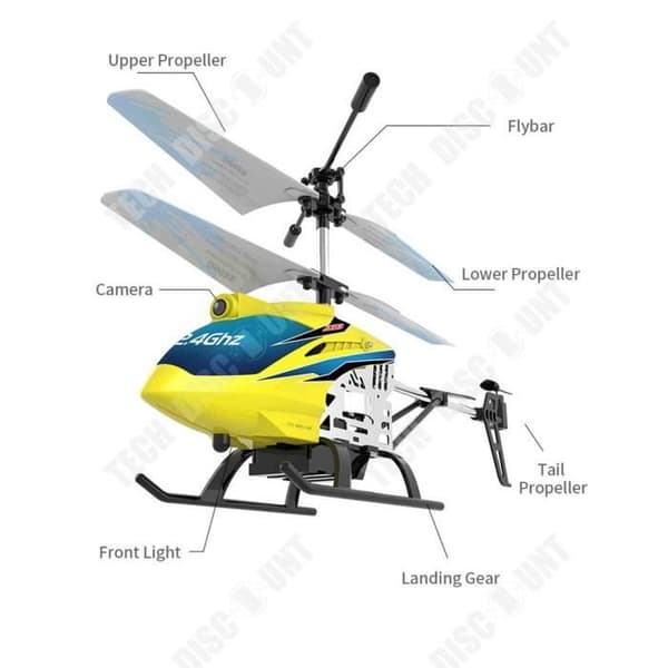TD® Fjärrkontroll Helikopter 2.4G HD WiFi Flygfotografering Gränsöverskridande leksaker för barn utomhus födelsedagspresenter