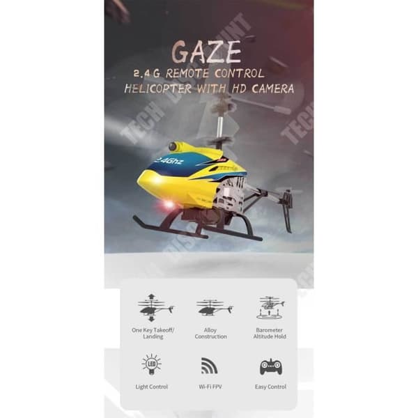 TD® Fjärrkontroll Helikopter 2.4G HD WiFi Flygfotografering Gränsöverskridande leksaker för barn utomhus födelsedagspresenter