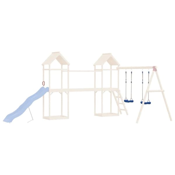 vidaXL Keinuistuimet köysillä 2 kpl sininen 37x15 cm polyeteeni