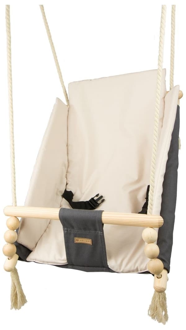 Vauvan sänkykeinu - max 20 kg - harmaa ja beige
