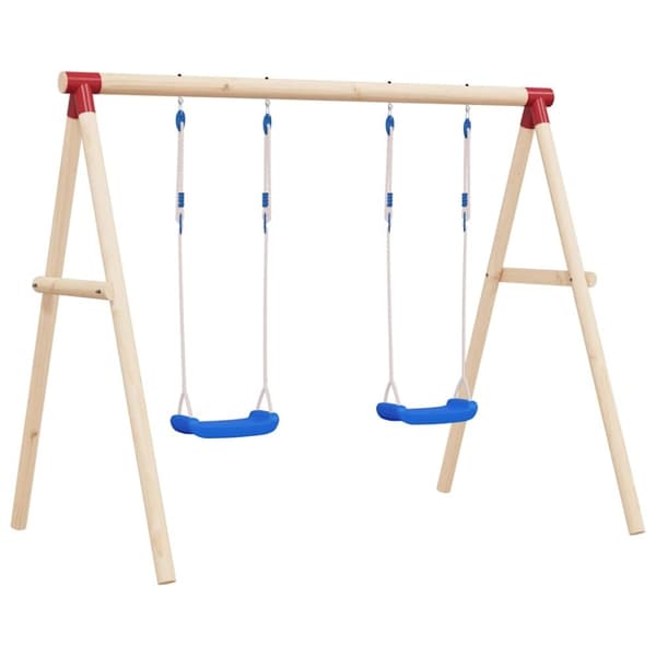 vidaXL gynger med reb 2 stk. 37x15 cm polyethylen blå