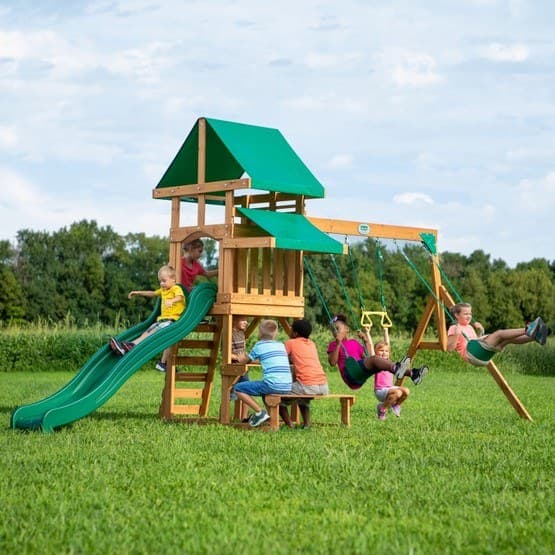 BYD - Lekställning - Belmont Play Tower with Swings and Slide