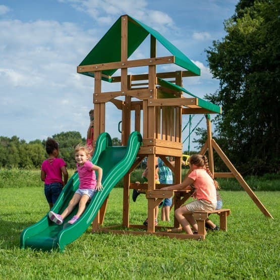 BYD - Lekställning - Belmont Play Tower with Swings and Slide