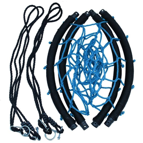 Redegynge - 100 cm - åben flettet - blå - op til 150 kg