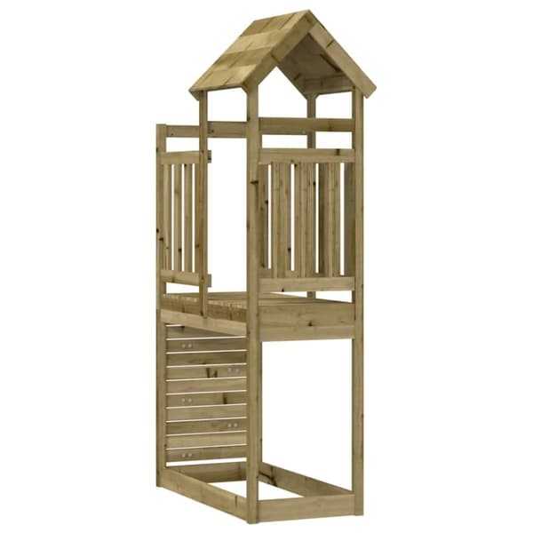 vidaXL Leketårn med katrevegg 53x110,5x214 cm impregnert furu