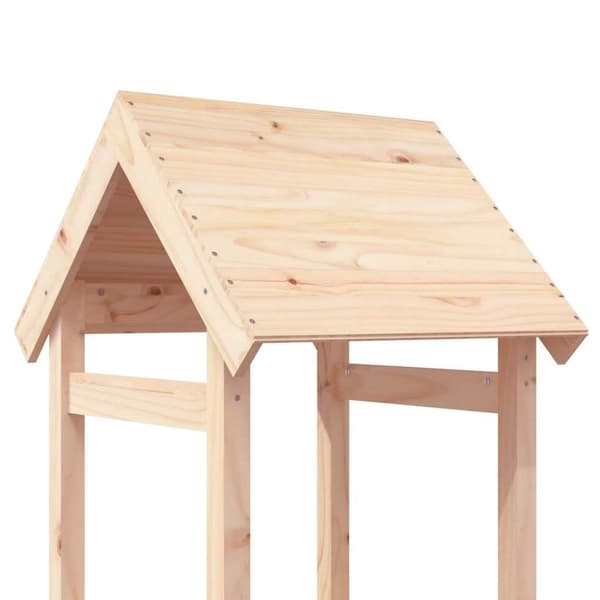 vidaXL legetårn 53x46,5x194 cm massivt fyrretræ