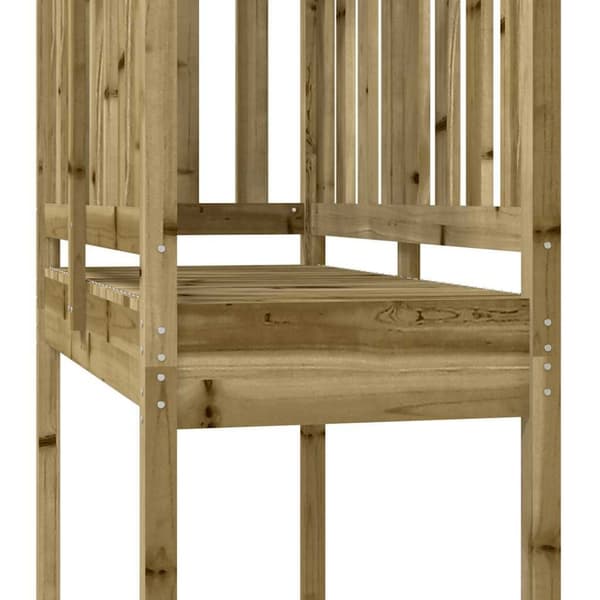 vidaXL legetårn 52,5x110,5x214 cm imprægneret fyrretræ