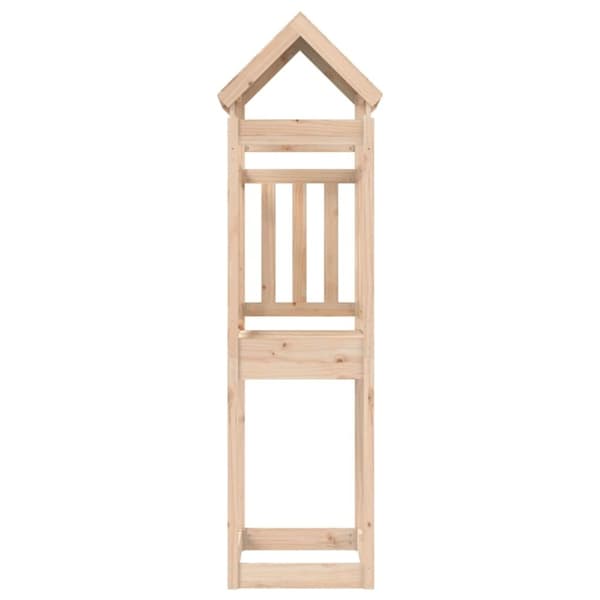 vidaXL legetårn 52,5x110,5x214 cm massivt fyrretræ