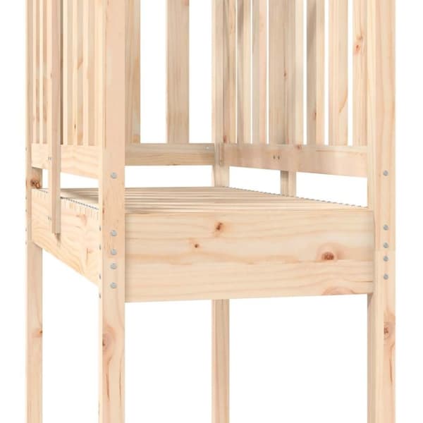 vidaXL Leketårn 52,5x110,5x214 cm heltre furu
