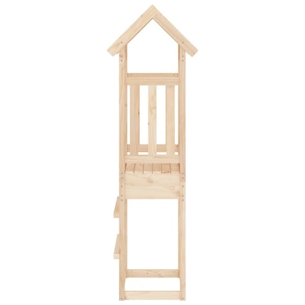 vidaXL Leketårn 52,5x46,5x206,5 cm heltre furu