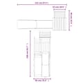 Miniatyrbilde 9 av 10: vidaXL Utendørs lekesett impregnert furu