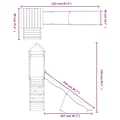 Miniatyrbilde 10 av 10: vidaXL Utendørs lekesett heltre douglasgran