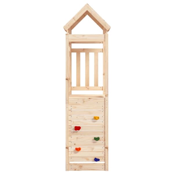 vidaXL Leikkitorni kiipeilykiviseinällä 53x110,5x214 cm täysi mänty -  Keinu- & leikkitelineet