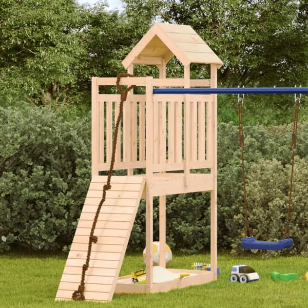 vidaXL Leikkitorni 52,5x110,5x214 cm täysi mänty -  Keinu- & leikkitelineet