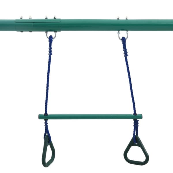 The Living Store Gungställning med ringar och 4 sitsar stål -  Gung- & lekplatssystem