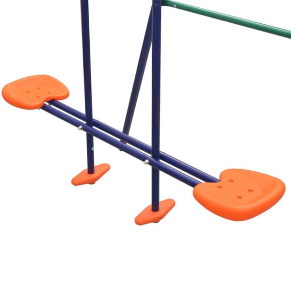 The Living Store gyngesæt med rutsjebane og 3 sæder orange -  Gyngestativer & legestativer