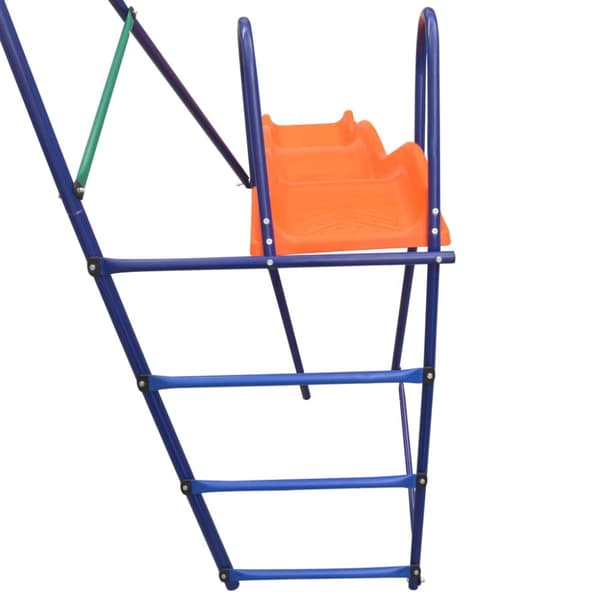 The Living Store gyngesæt med rutsjebane og 3 sæder orange -  Gyngestativer & legestativer