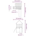 Miniatyrbild 10 av 10: The Living Store Lekplats massiv furu -  Gung- & lekplatssystem