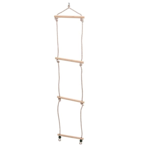 The Living Store gynge med rebstige og klatresten PE blå -  Gyngestativer & legestativer