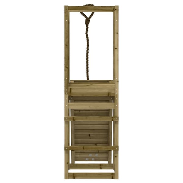 The Living Store legehus med klatrevæg imprægneret fyrretræ -  Gyngestativer & legestativer