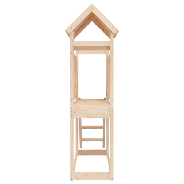 The Living Store udendørs legesæt 53x110x214 cm massivt fyrretræ -  Gyngestativer & legestativer