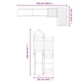 Miniatyrbillede 10 af 10: The Living Store udendørs legesæt imprægneret fyrretræ -  Gyngestativer & legestativer