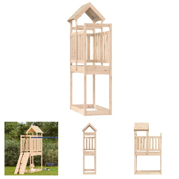 The Living Store Lektorn 52,5x110,5x214 cm massiv furu -  Gung- & lekplatssystem