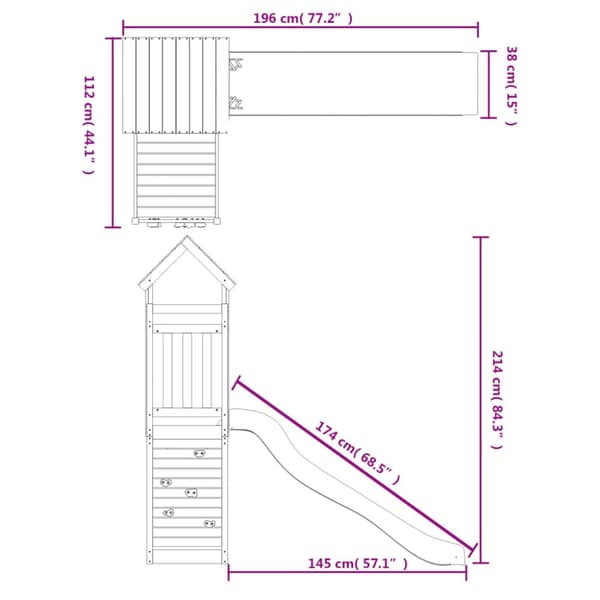 Ulkoleikkikeskus kyllästetty mänty - Ulkoleikkikeskus - Ulkoleikkikeskukset - Home & Living