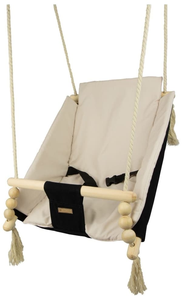 Vikingchoice Multifunktionel Babygynge - 100% Bomuld & Træ, Justerbar, Til Inde/Ude Brug