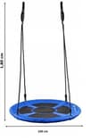 Pikkukuva 9 / 9: Viking Choice Kestävä Nystyleikkikeinu - UV- ja vedenkestävä, 100 kg kantavuus, 100 cm istuinhalkaisija