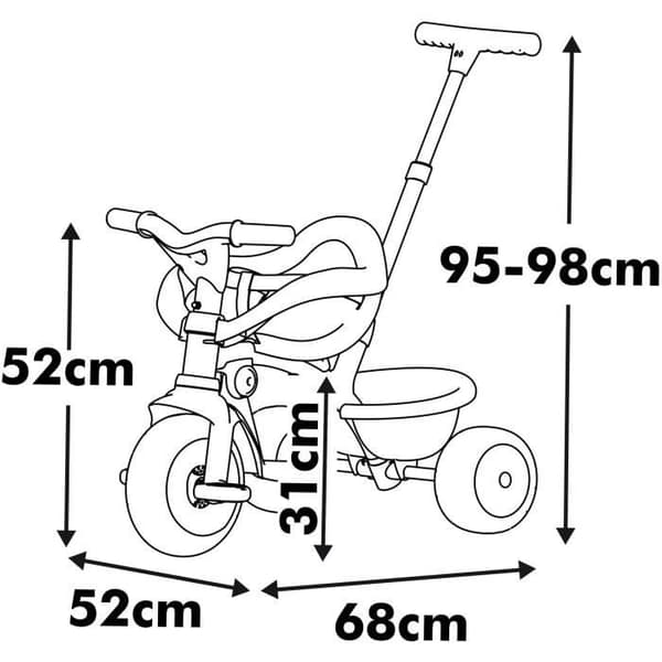 SMOBY - Var rolig - Trike Be Fun Confort