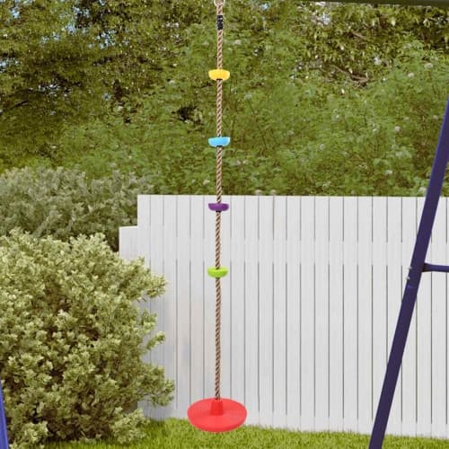 Klätterrep för barn med skivstol och plattformar 200 cm