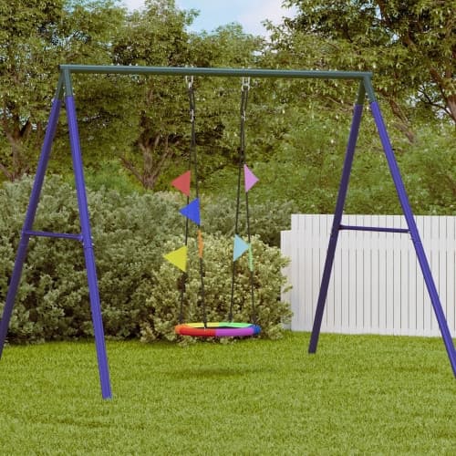 Hänggunga med Flaggor Flerfärgad Ø 60 cm 100 kg Oxford Tyg