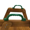 Miniatyrbillede 8 af 11: Dobbeltgynge til børn – Robust trægynge med rutsjebane og klatrestige, udendørs gyngestativ i massivt træ, 238,5x240x168,9 cm