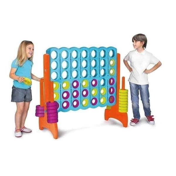Utomhuslek - FEBER - Power 4 Giant lekplats - Anti-UV plast - 21 ringar