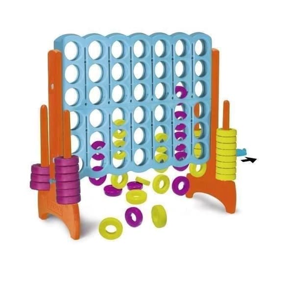 Utomhuslek - FEBER - Power 4 Giant lekplats - Anti-UV plast - 21 ringar